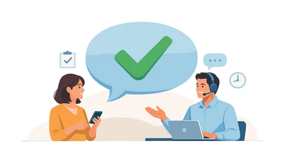 Service success moment where a company meets customer expectations and delivers a positive outcome, emphasizing reliability, responsiveness, and user-focused approach,