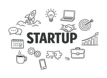 Entrepreneurship and startup launch concept focused on turning innovative ideas into successful ventures, building business foundations and navigating the early stages of company