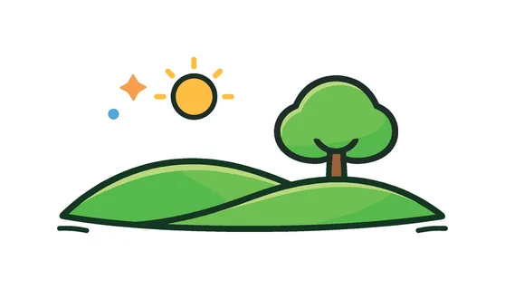 Scenic outdoor relaxation and reconnecting with natural surroundings in everyday wellness focused lifestyles centered on mental refresh and peaceful escape, a wide rolling hill