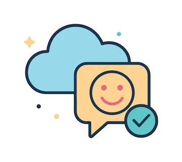 AI-driven sentiment detection and text analysis enabling automated understanding of user opinions and emotional tone in digital communication, a cloud connected with a