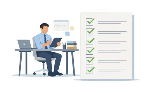 Task management at desk scene where a worker organizes responsibilities and handles multiple assignments efficiently, highlighting planning, discipline, and workflow