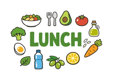 Healthy balanced lunch preparation concept focused on combining fresh ingredients, simple cooking steps, and nutritious foods that provide energy and support daily wellness. LUNCH