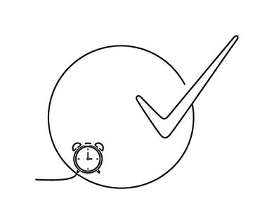 Maintaining strong discipline and building consistent habits through simple repeated daily routines over time, a flowing line forming a circular loop that gradually