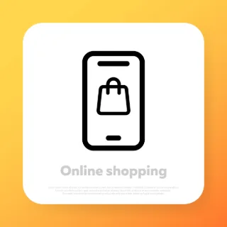Online shopping icon. Order delivery icon. Vector line icon for Business and Advertising.