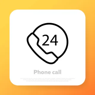 Hotline icon. Call center service icon. Vector line icon for Business and Advertising.