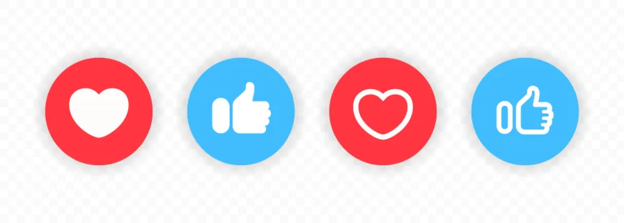Like icon. Thumb up sign. Social media concept. Vector line icon for Business and Advertising.