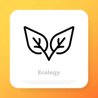 Leaf icon. Organic sign. Ecology concept. Vector line icon for Business and Advertising.