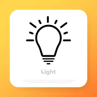 Lamp icon. Lightbulb. Innovation cocnept. Crative thinking. Vector line icon for Business and Advertising.