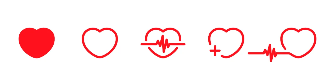 Heartbeat icon. Cardiogram. Cardio diagnosis. Vector line icon for Business and Advertising.