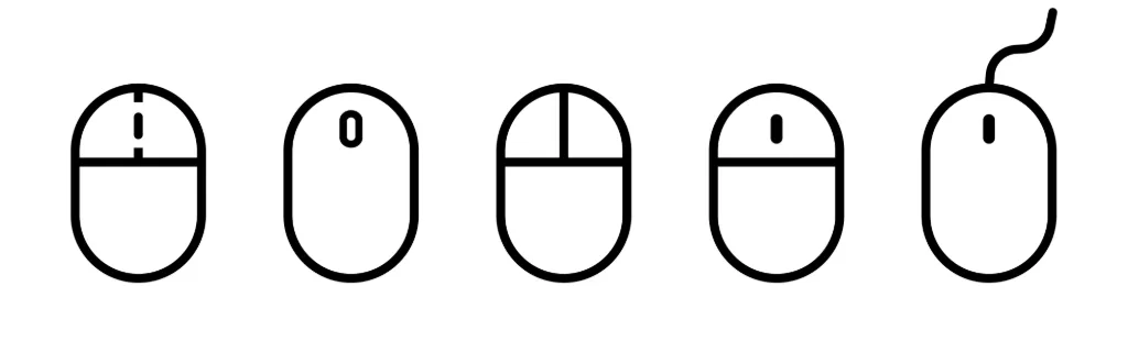 Computer mouse icon set. Cursor icon set. Hand cursor sign. Computer mouse pointer. Cursor symbol for your web site design, logo, app, UI. Vector line icon for Business and Advertising.