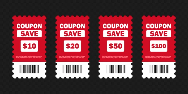 Gift voucher icon set. Online shopping. Coupon certificate. Vector line icon for Business and Advertising.