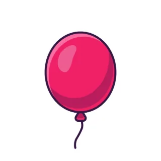 Balloon icon. Celebration concept. Anniversary or birtday party. Vector line icon for Business and Advertising.