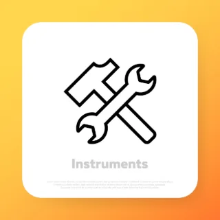 Construction instrument icon. Vector line icon for Business and Advertising.