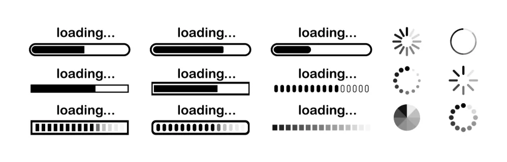 Update icon set. Loading progress. Software update. Vector line icon for Business and Advertising.