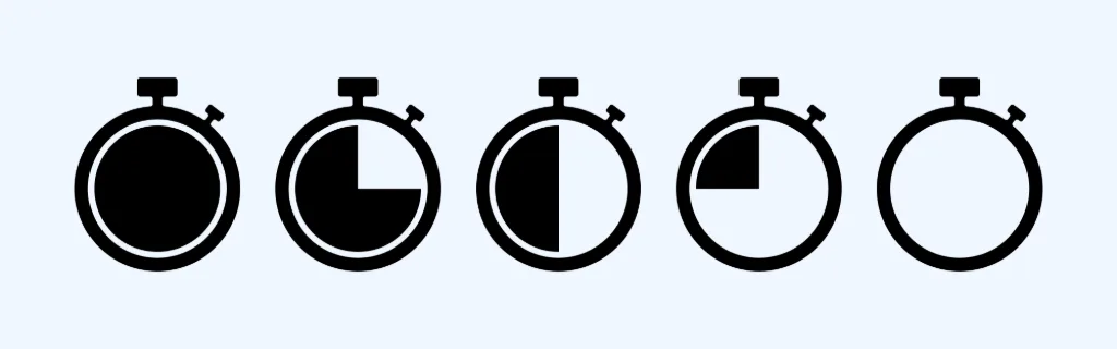 Stopwatch icon set. Chronometer icon. Vector line icon for Business and Advertising.
