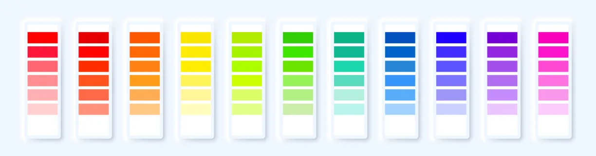 Color palette icon set. Vector line icon for Business and Advertising.