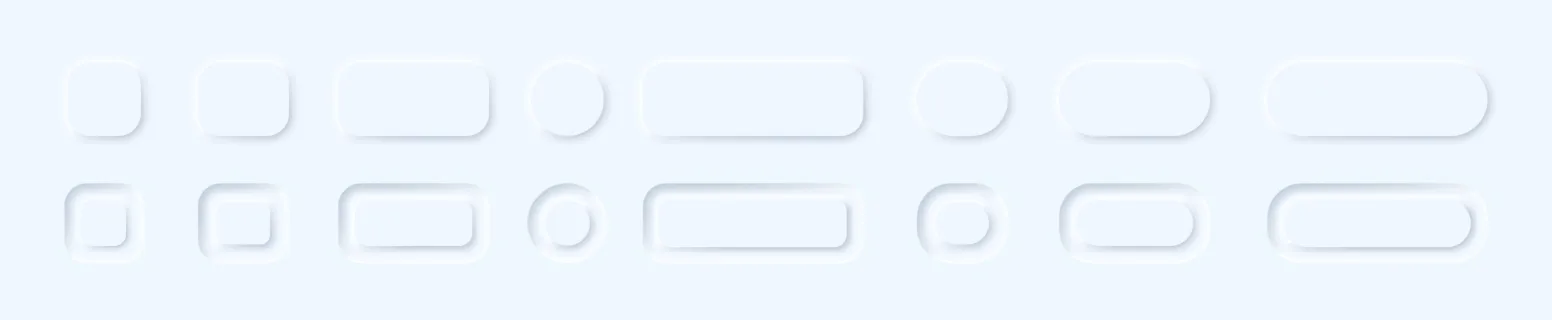 Neumorphism button. Sliders for websites, mobile menu, navigation and apps. Vector line icon for Business and Advertising.