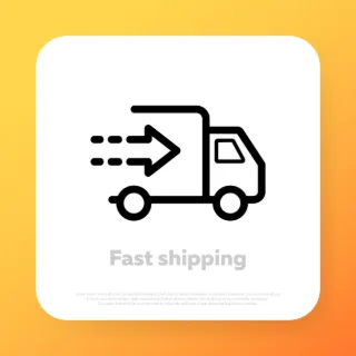 Fast shipping icon. Express delivery. Vector line icon for Business and Advertising.