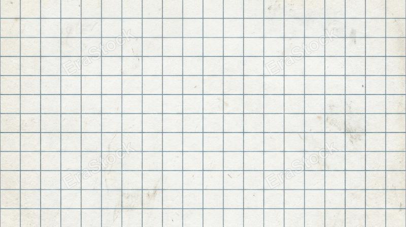 A muted blue grid checkered seamless notebook paper pattern, white sheet texture with editable lines, soft grunge background and clean mixed-media design feel, ultra-realistic, no logos.