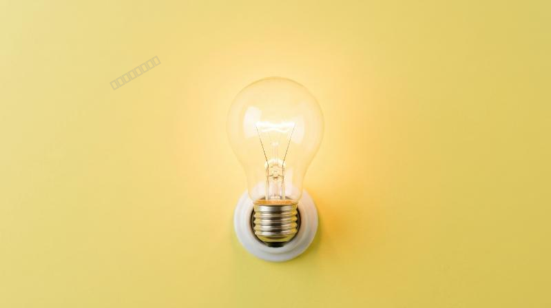 A white light bulb on a bright yellow background, pastel tones, clean minimal styling and radiant bright-idea symbolism, ultra-realistic, no logos.