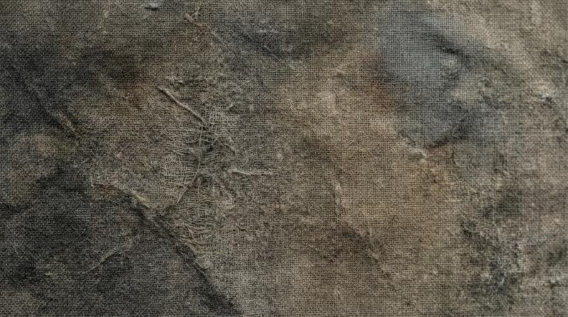 Abstract muted grunge fabric texture with soft distressed details, vintage natural character and subdued earthy mood, ultra-realistic, no logos.