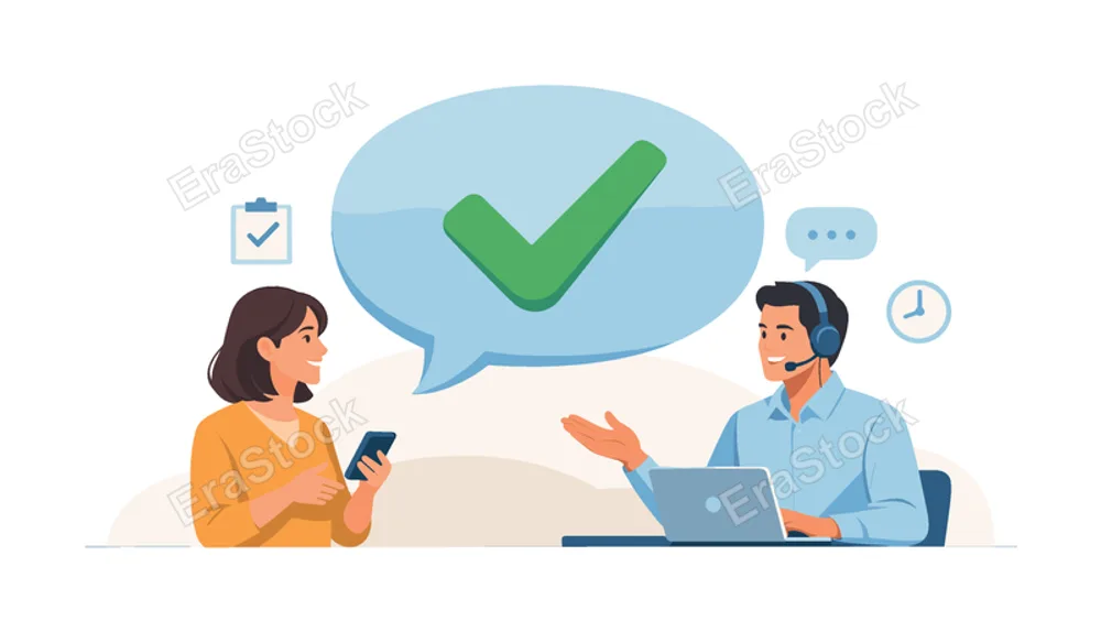 Service success moment where a company meets customer expectations and delivers a positive outcome, emphasizing reliability, responsiveness, and user-focused approach,
