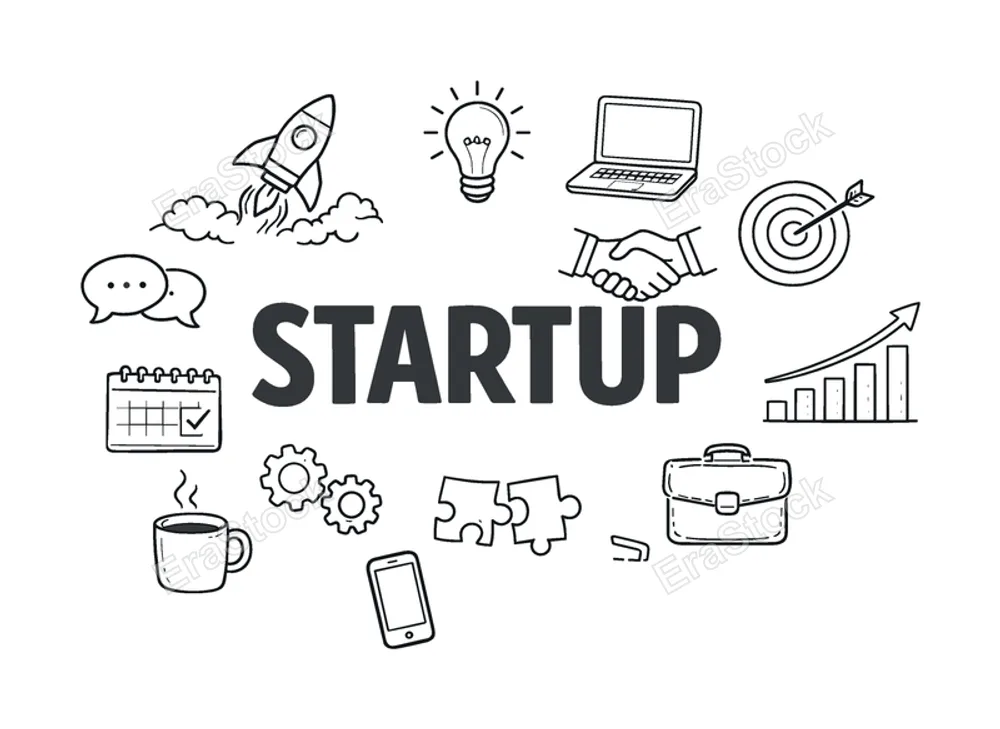 Entrepreneurship and startup launch concept focused on turning innovative ideas into successful ventures, building business foundations and navigating the early stages of company