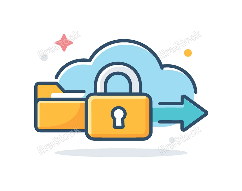 Online data security and encrypted information transfer in modern digital communication systems where sensitive files and messages are protected through advanced technology, a