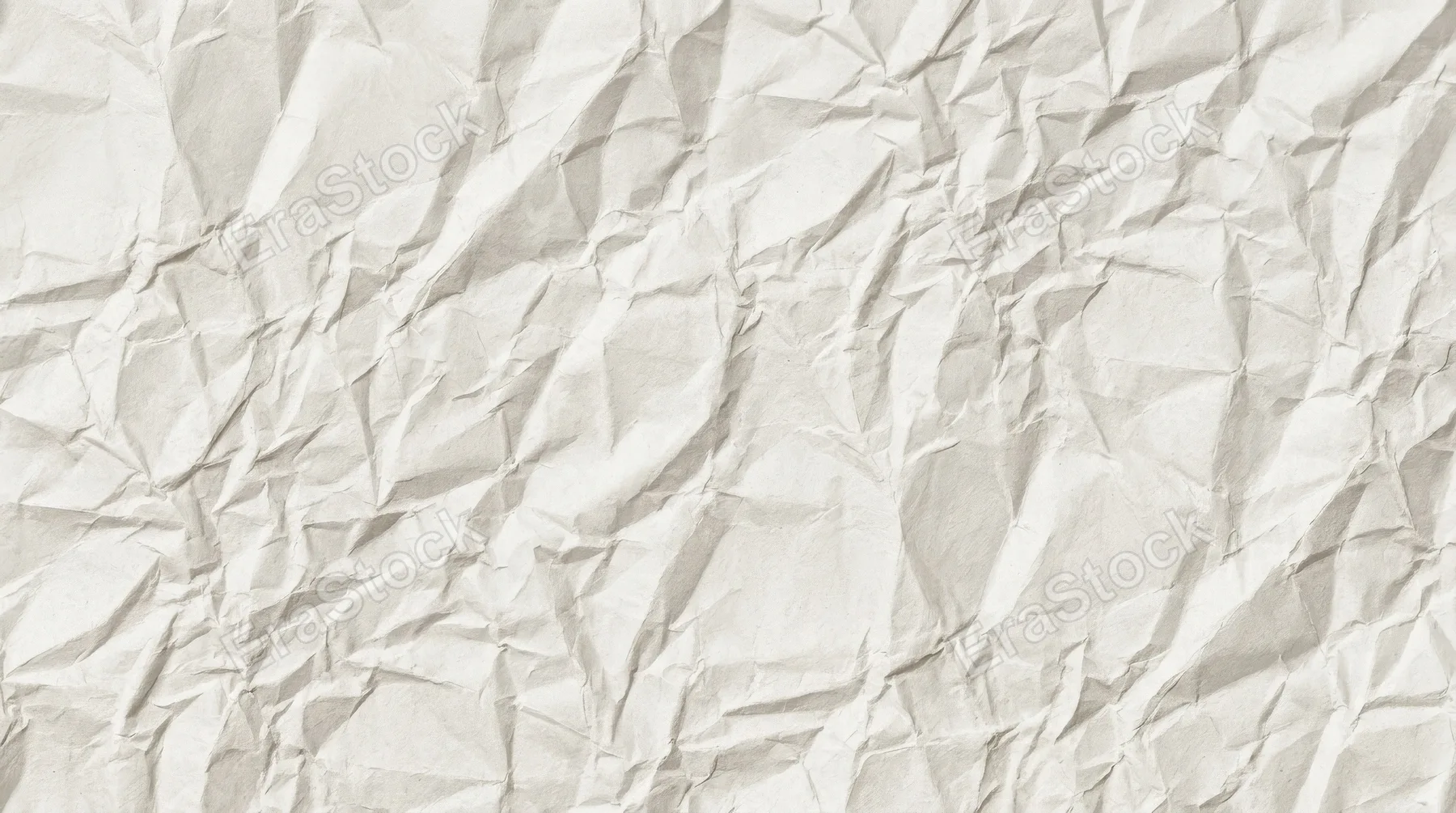 A seamless white crumpled paper surface with tileable wrinkles, crisp folds and clean high-resolution craft texture, ultra-realistic, no logos.