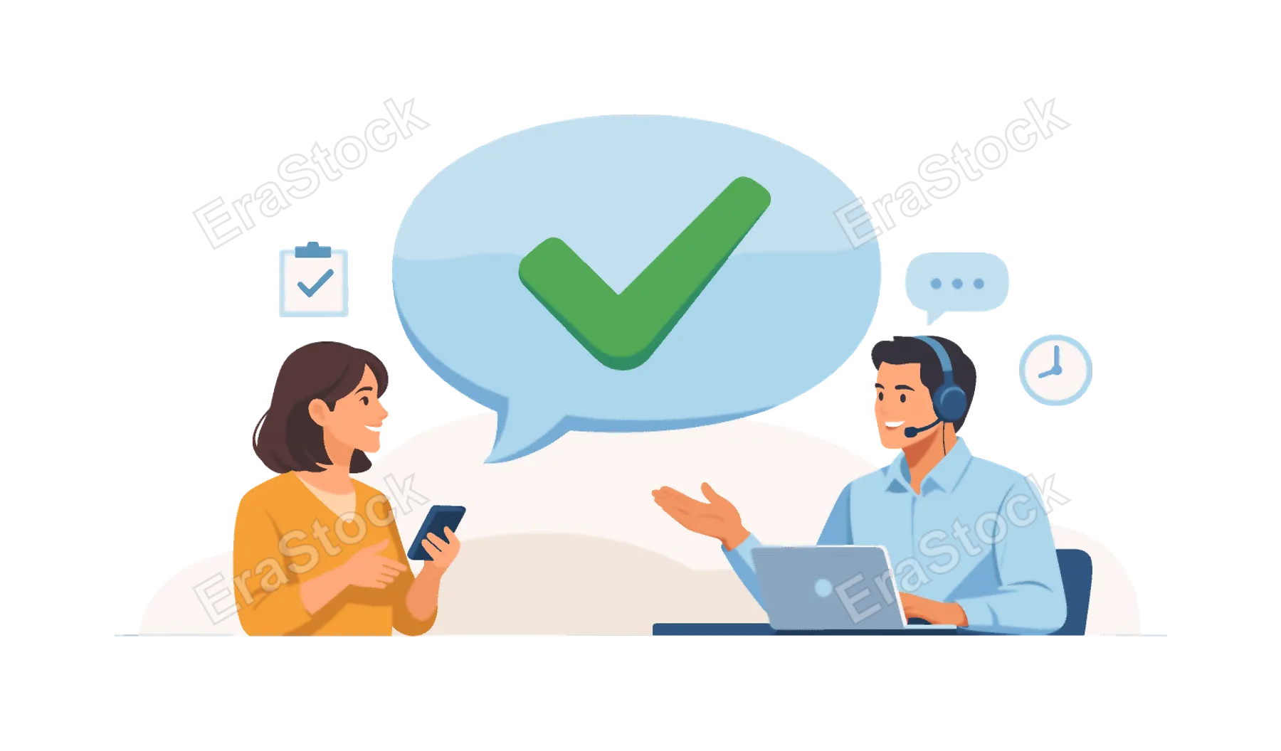 Service success moment where a company meets customer expectations and delivers a positive outcome, emphasizing reliability, responsiveness, and user-focused approach,