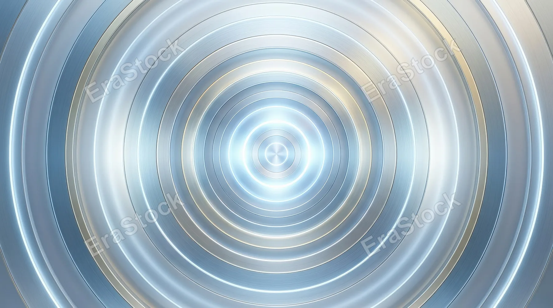A clean business backdrop of abstract concentric rings with bright radial light, smooth textures and refined minimal symmetry for a polished presentation mood, ultra-realistic, no logos.