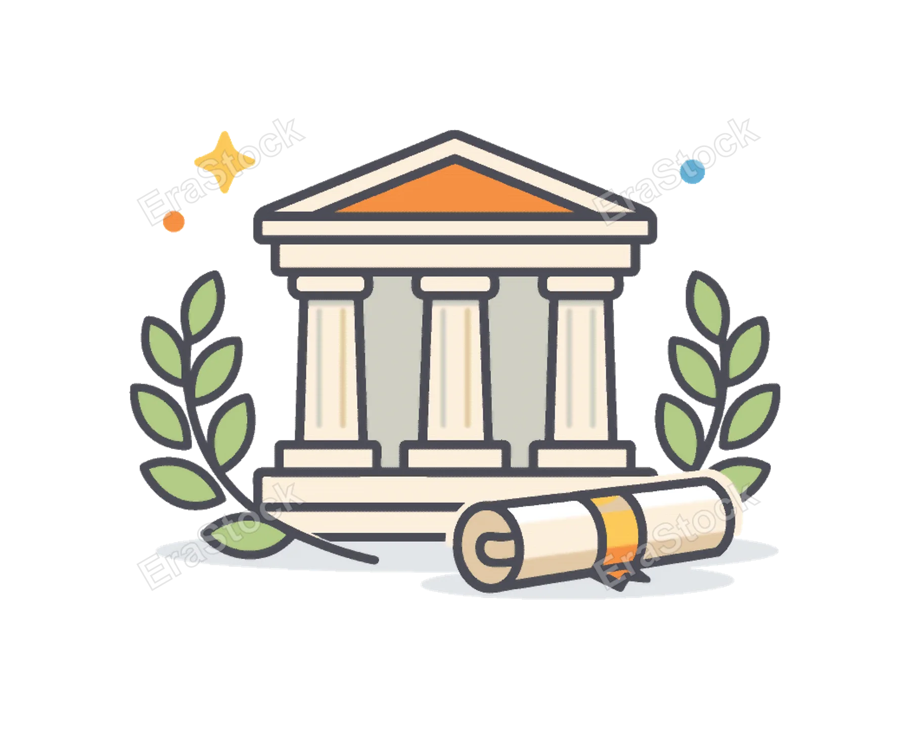 Cultural heritage preservation and historical appreciation in an educational context highlighting ancient architecture and timeless knowledge, a classical temple with