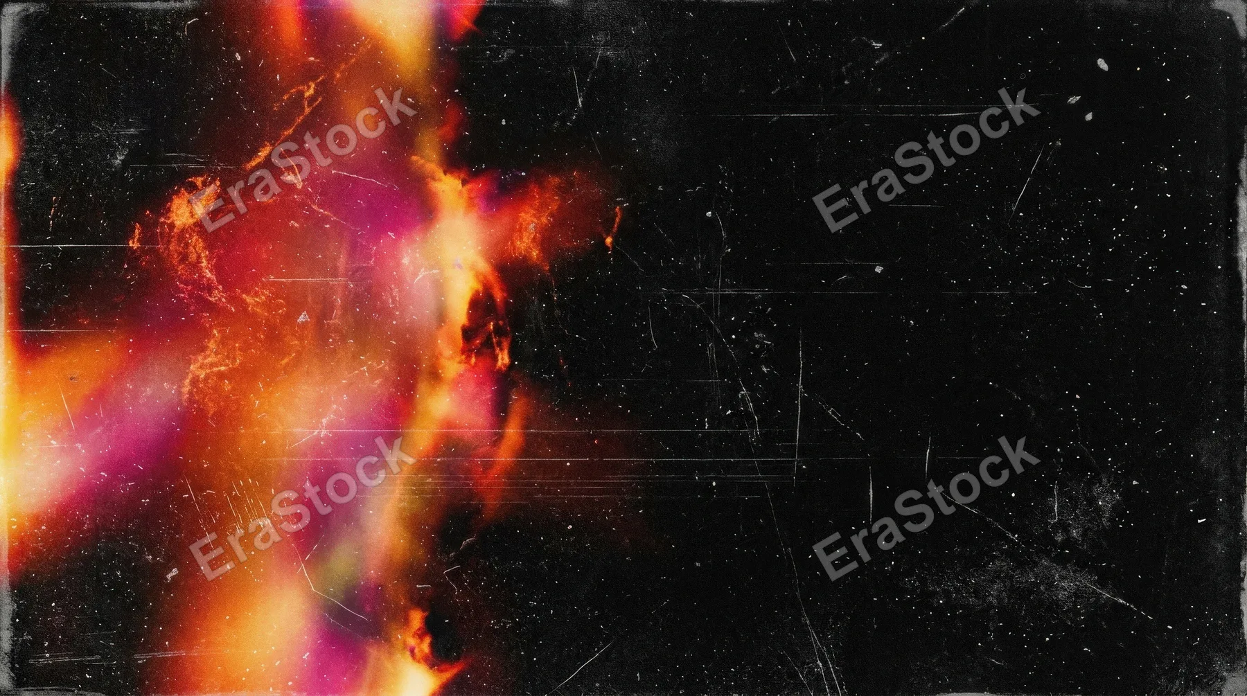 A distressed film light leak overlay on black, scratches, dust and rough flare texture, nostalgic analog poster mood, ultra-realistic, no logos.