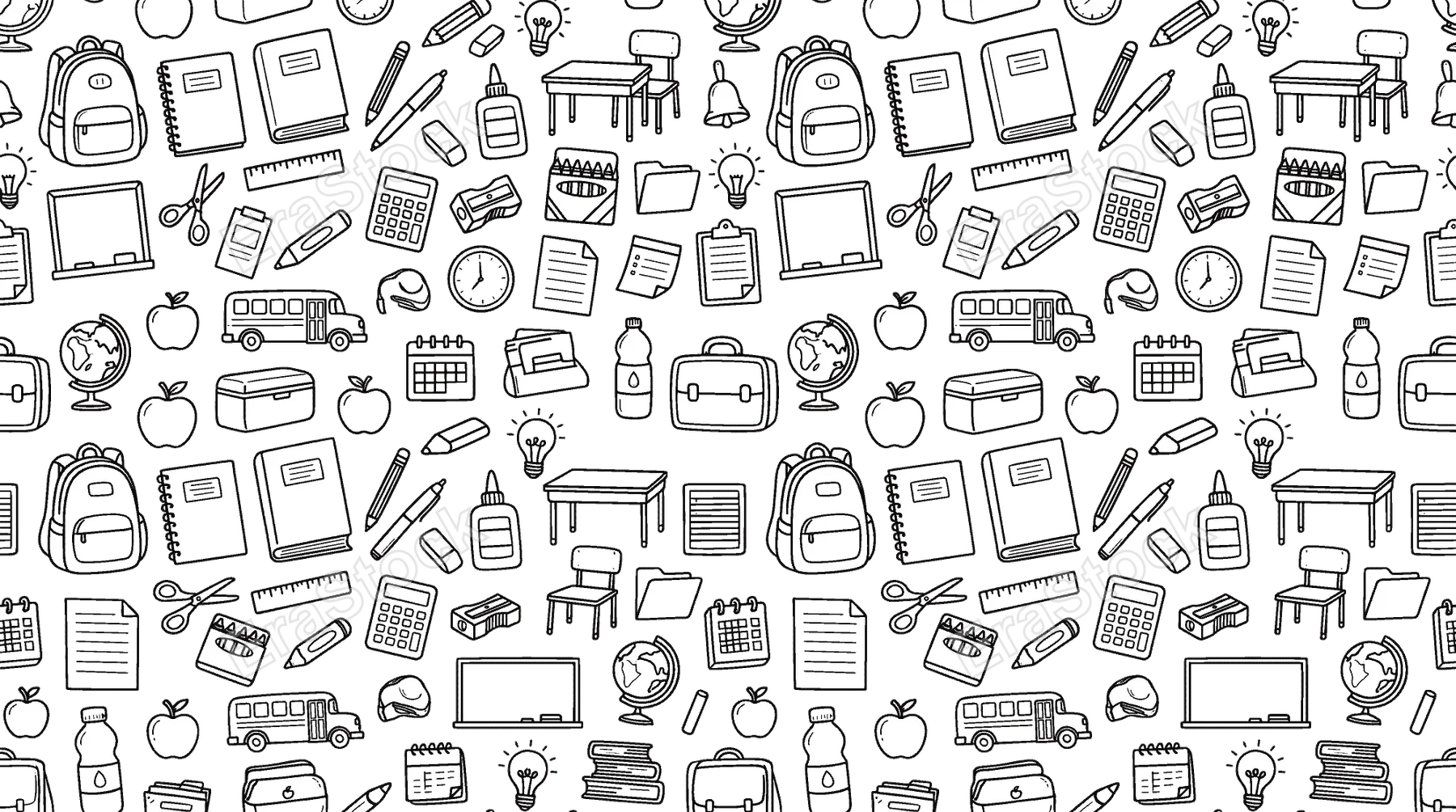 Back to school education and learning preparation concept focused on students returning to classrooms with organized supplies and academic essentials for a productive school year.