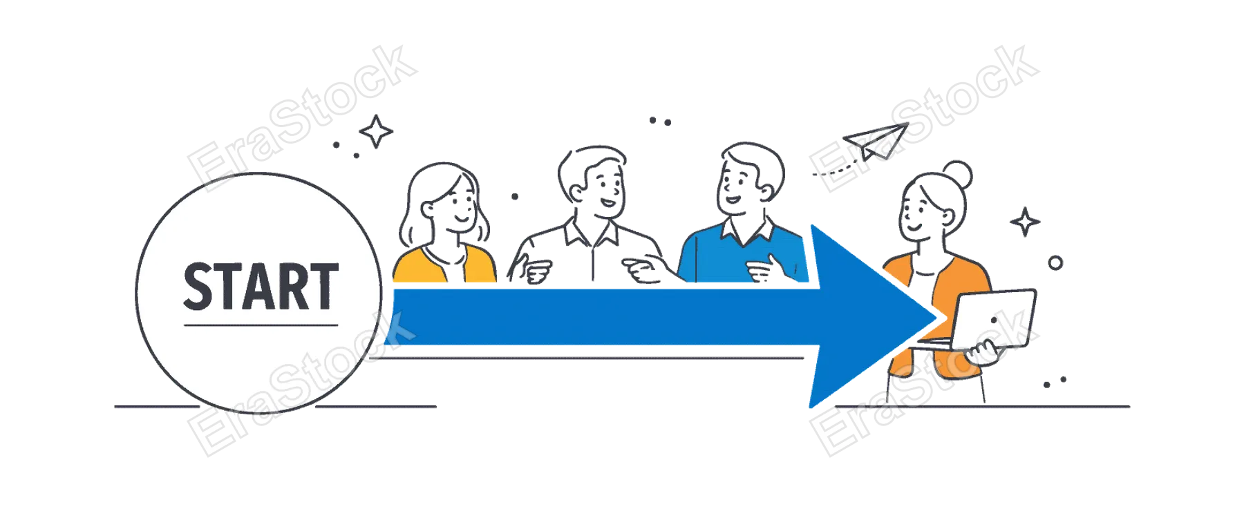 A simple clarity of next action scenario where professionals instantly recognize what step to take in a workflow without confusion, using a visual metaphor of a clean
