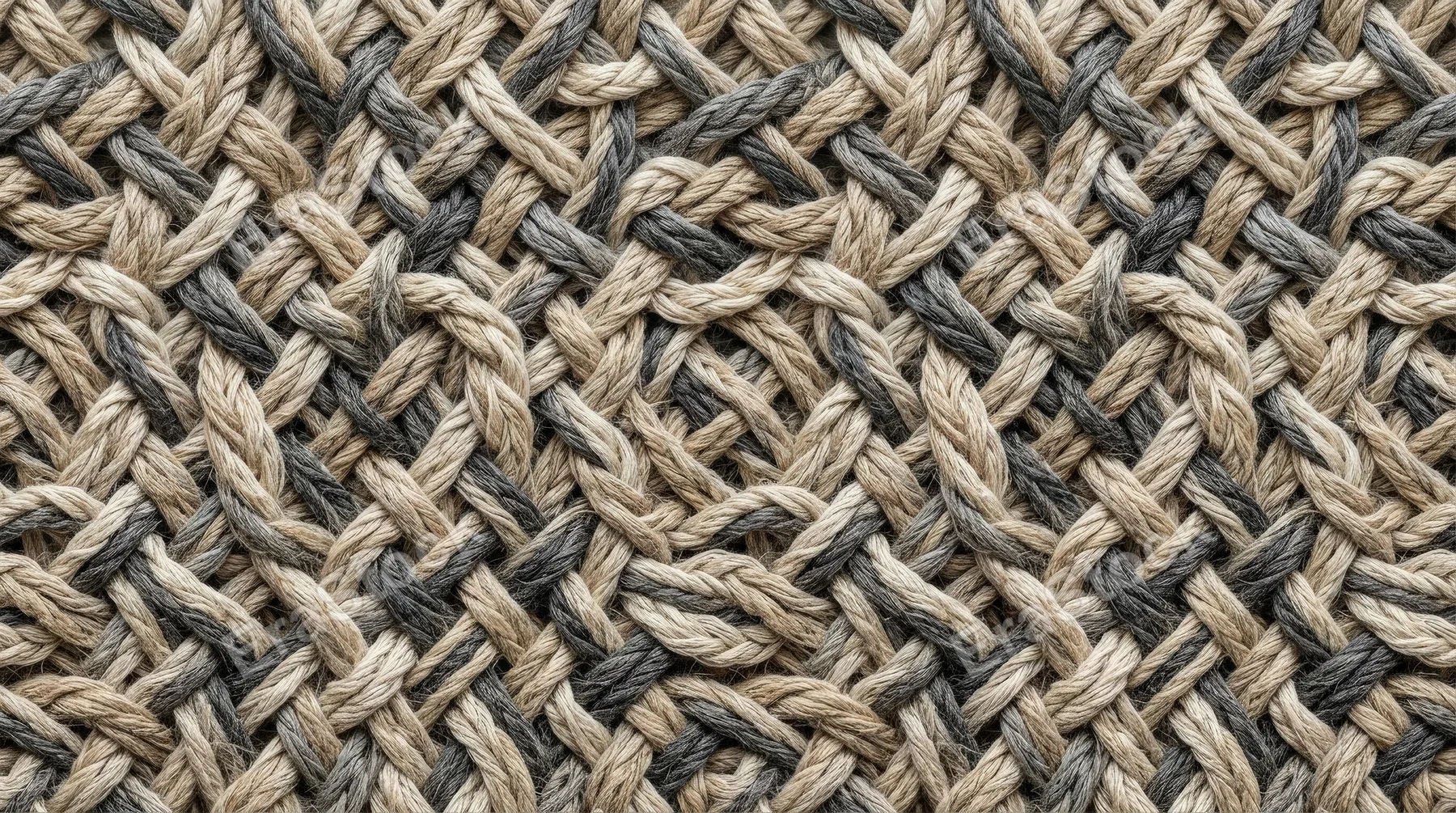 An abstract woven seamless pattern of braided lines, tactile textile illusion, rhythmic elegant structure, ultra-realistic, no logos.