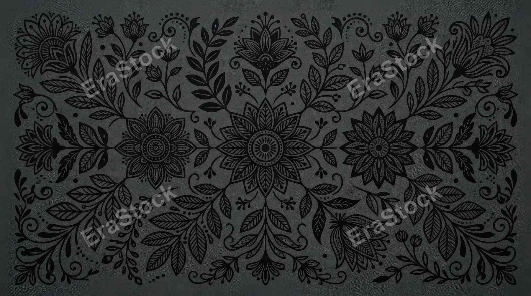 A black floral vector set with abstract flower silhouettes and geometric botanical motifs, elegant decorative forms, sophisticated ornamental mood, ultra-realistic, no logos.