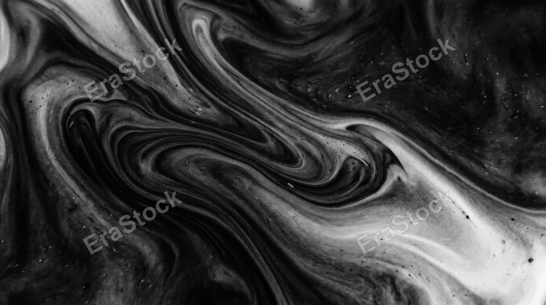 Black and white abstract liquid flow gradient with grainy noise texture, smooth monochrome movement, dramatic minimalist atmosphere, ultra-realistic, no logos.