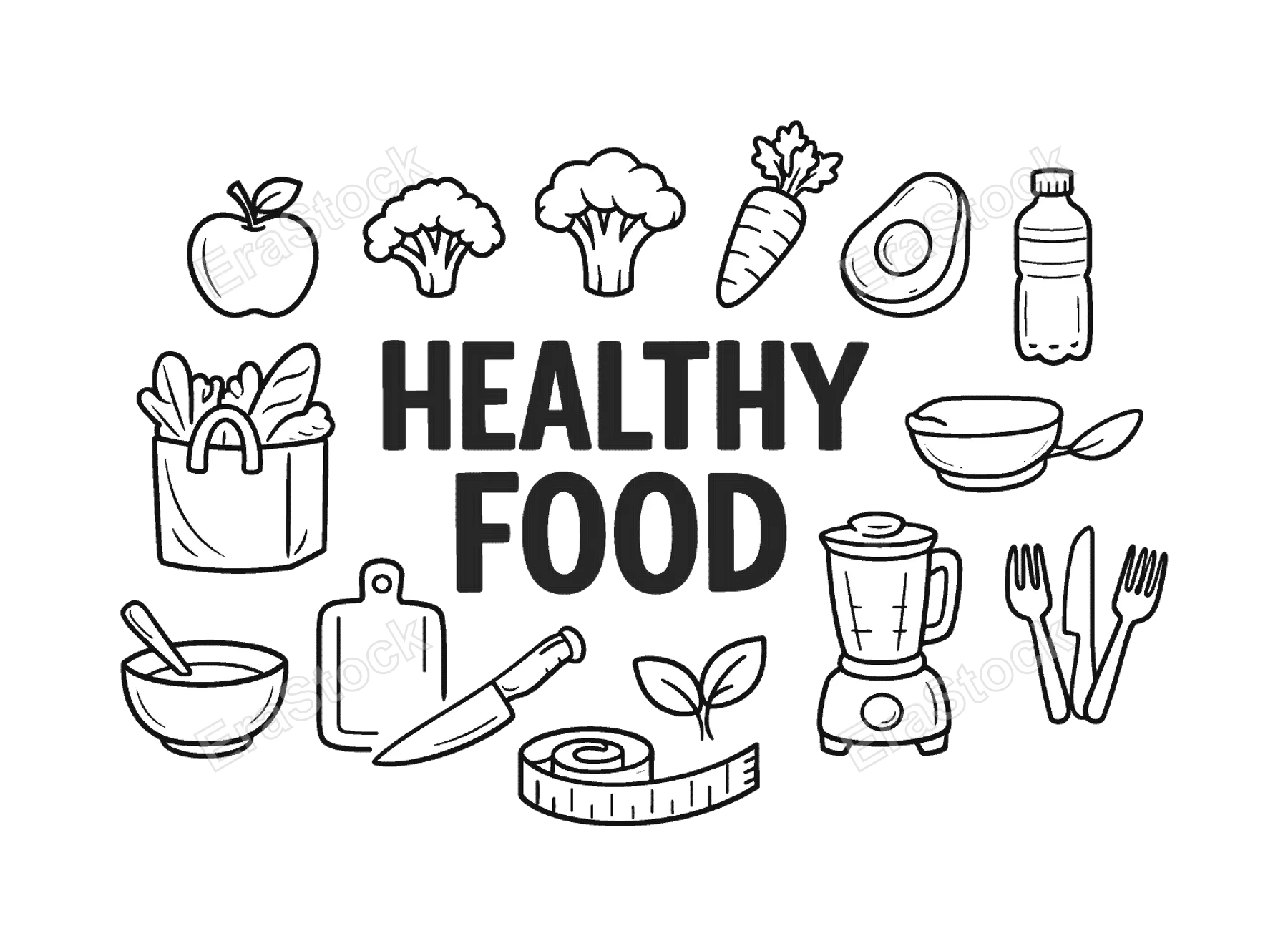 Healthy meal planning and balanced diet lifestyle concept focused on preparing nutritious food, organizing grocery choices and maintaining consistent healthy eating habits