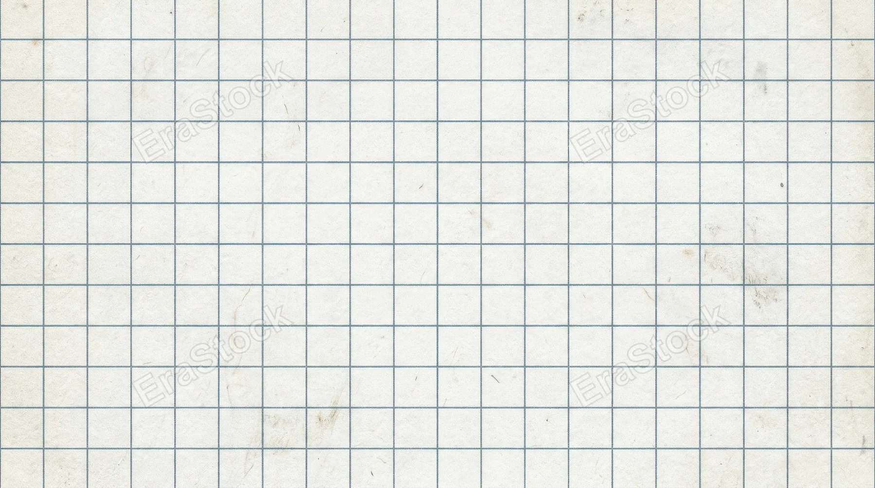 A muted blue grid checkered seamless notebook paper pattern, white sheet texture with editable lines, soft grunge background and clean mixed-media design feel, ultra-realistic, no logos.