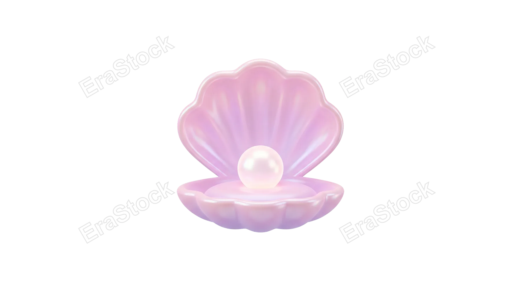 A delicate, pearlescent seashell opens to reveal a single, glowing pearl nestled within its soft interior, evoking a sense of wonder and preciousness