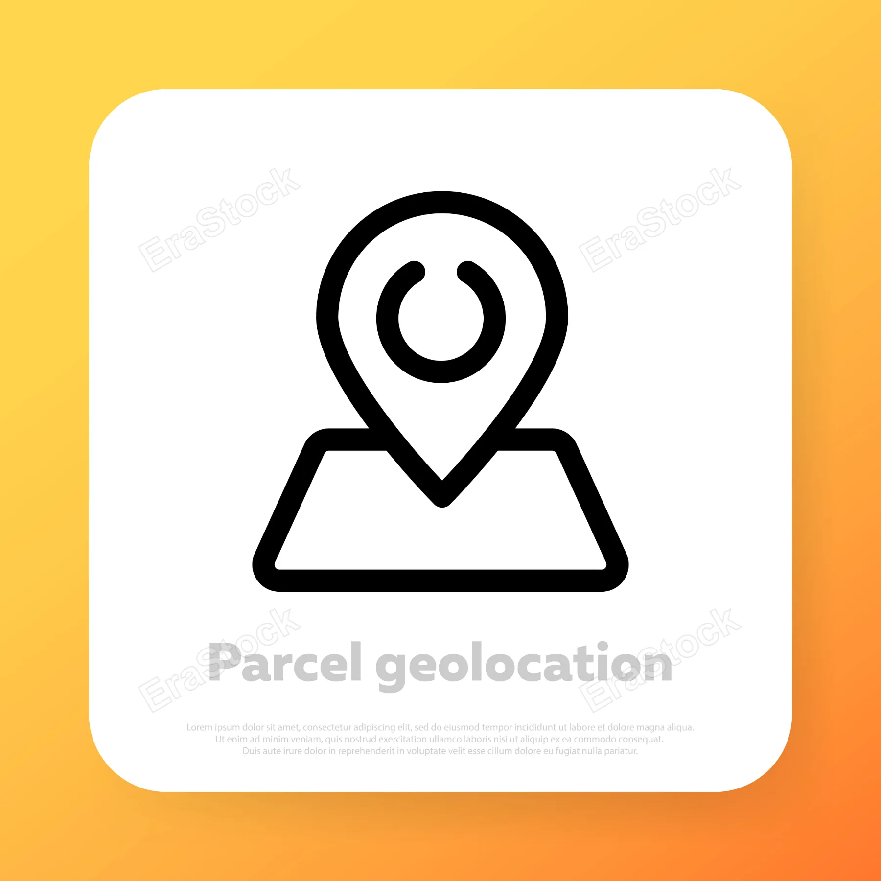 Geotag icon. Geo location icon. Map address. Vector line icon for Business and Advertising.