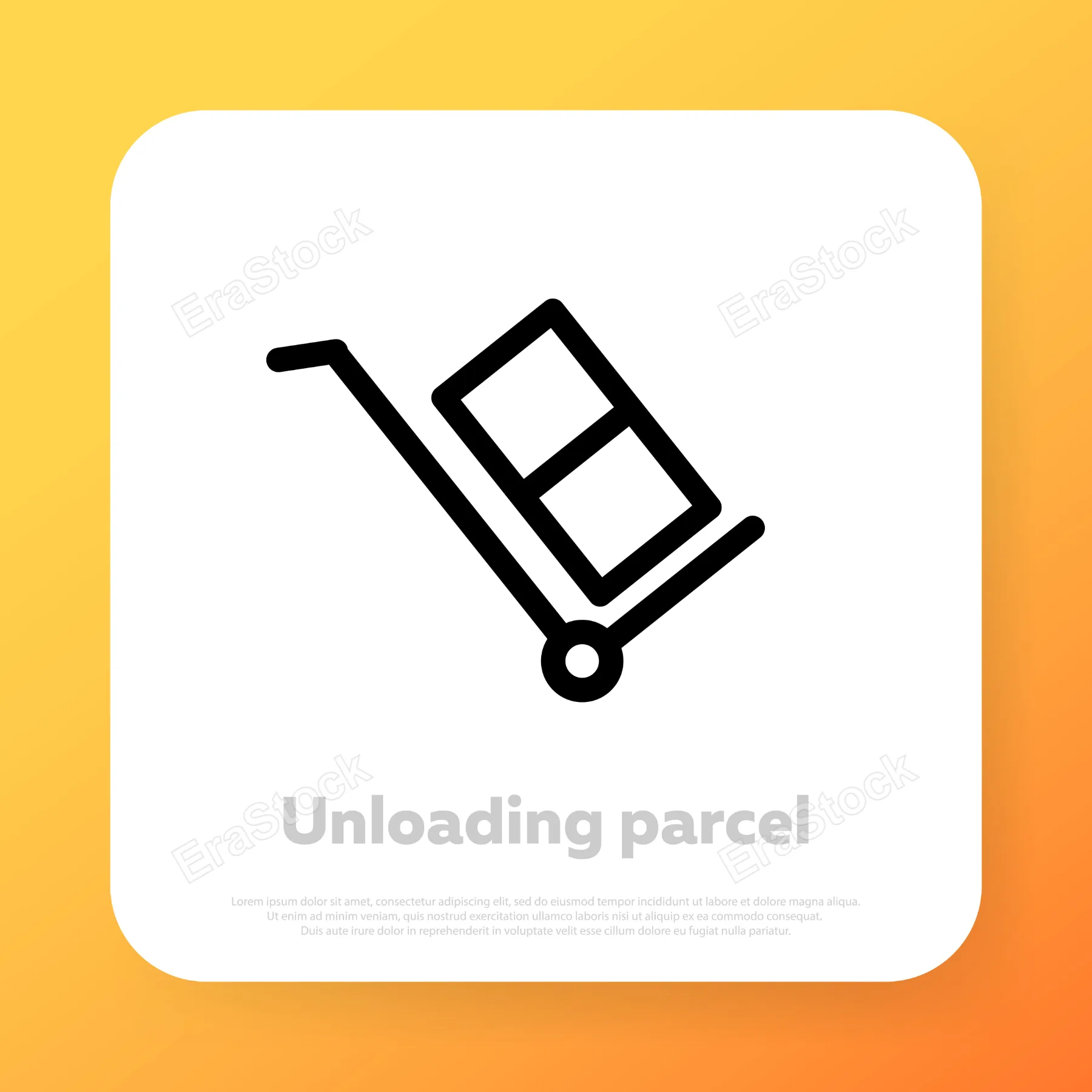 Parcel icon. Online delivery. Vector line icon for Business and Advertising.