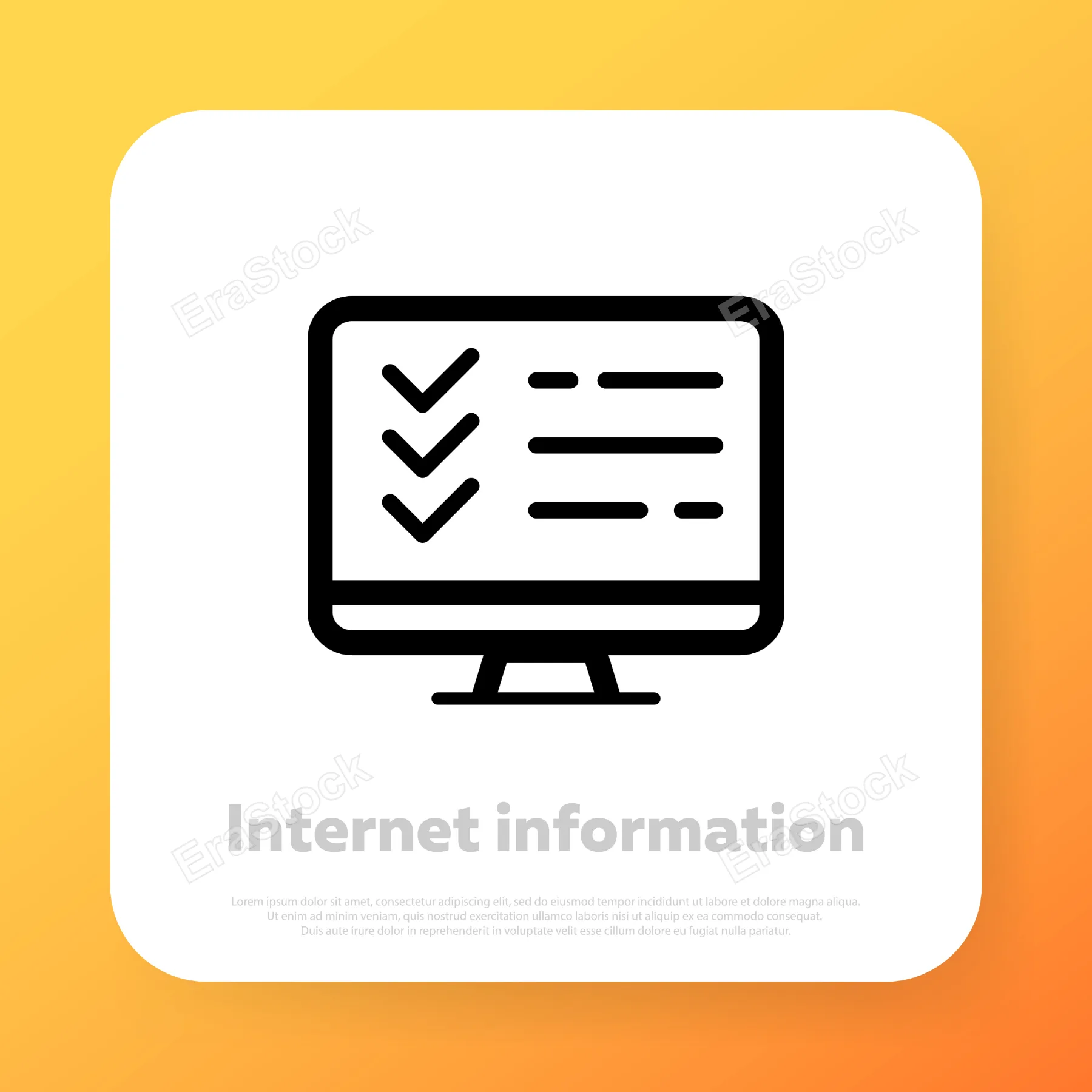 Online check list icon. Document form. Vector line icon for Business and Advertising.