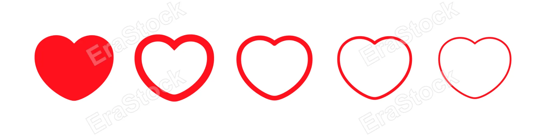 Like icon set. Social media concept. Vector line icon for Business and Advertising.