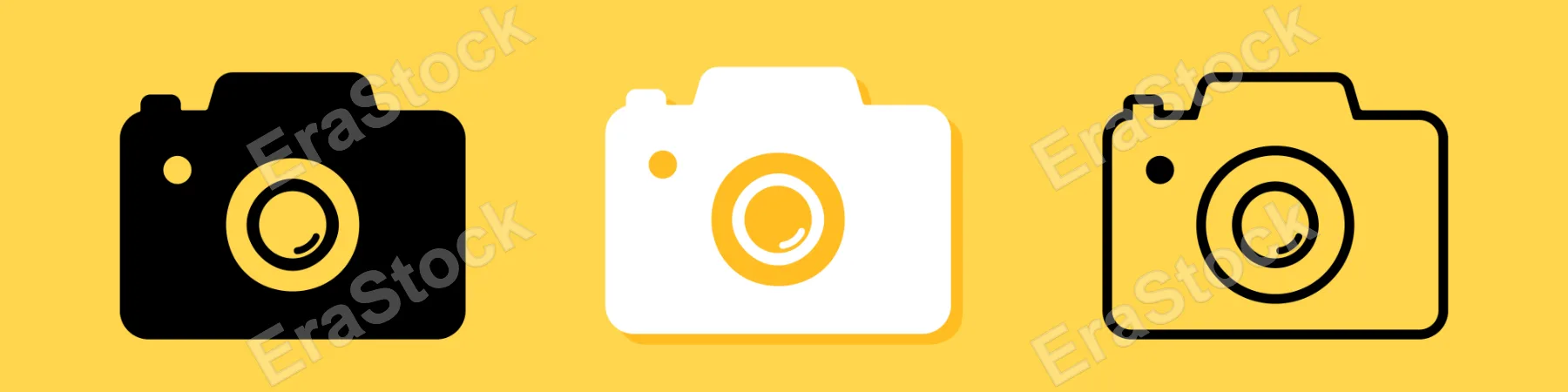 Camera icon set. Photocamera sign. Take a picture. Camera symbol for your web site design, logo, app, UI. Vector line icon for Business and Advertising.