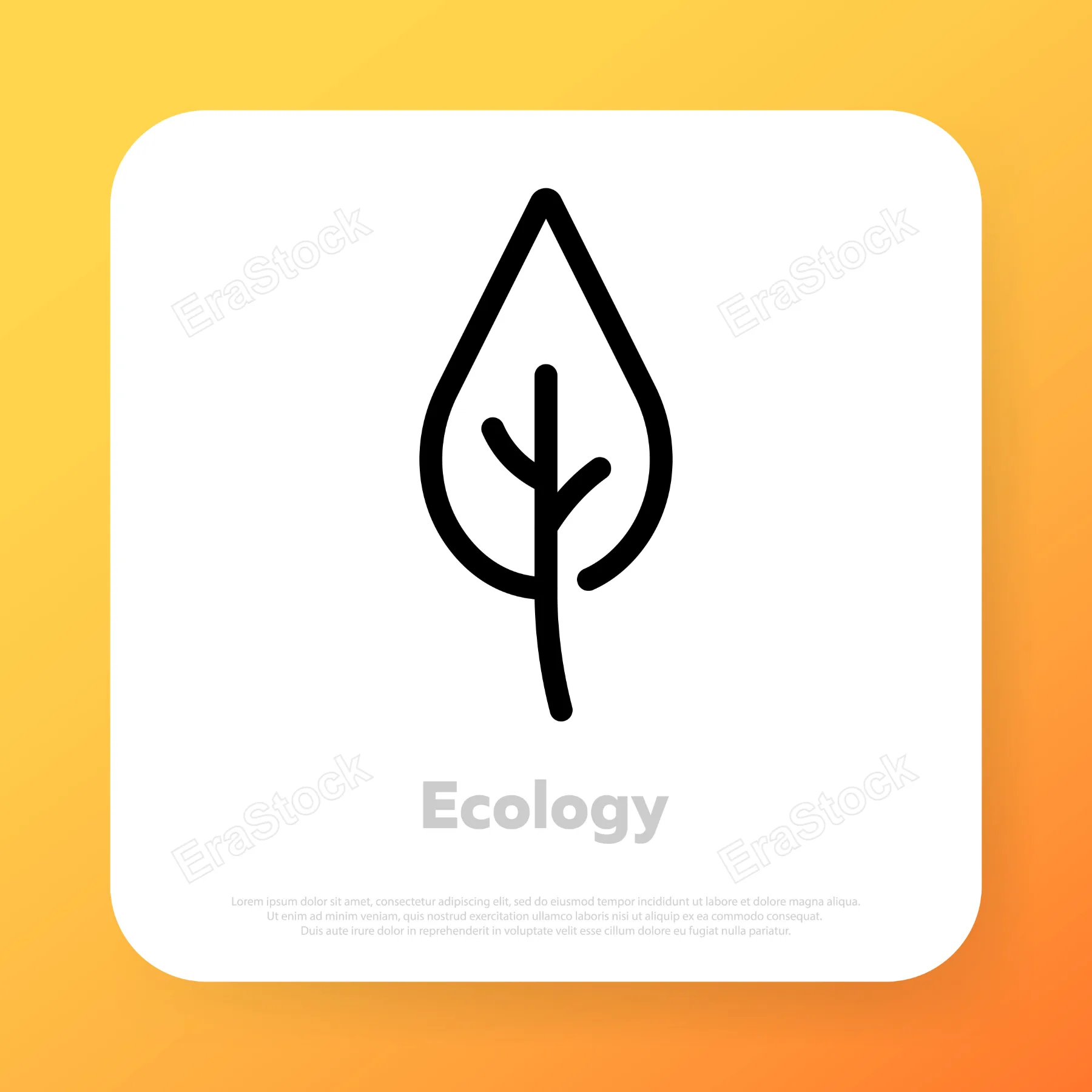 Leaf icon. Organic sign. Ecology concept. Vector line icon for Business and Advertising.