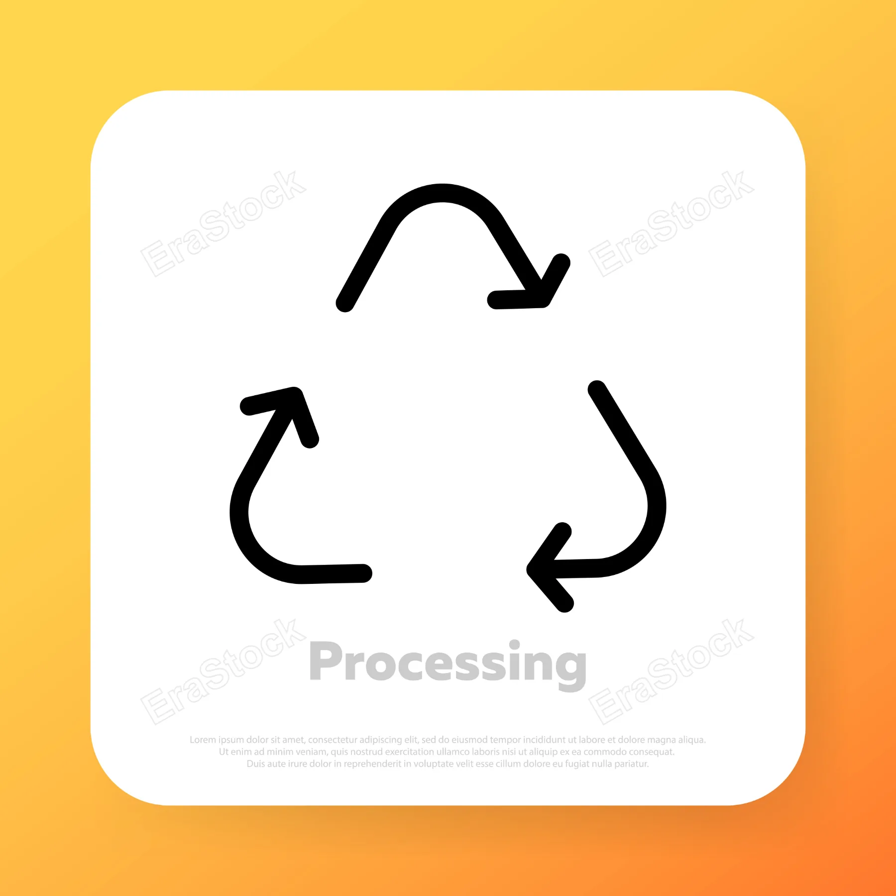 Recycle sign. Rotation arrows. Save environment. Vector line icon for Business and Advertising.