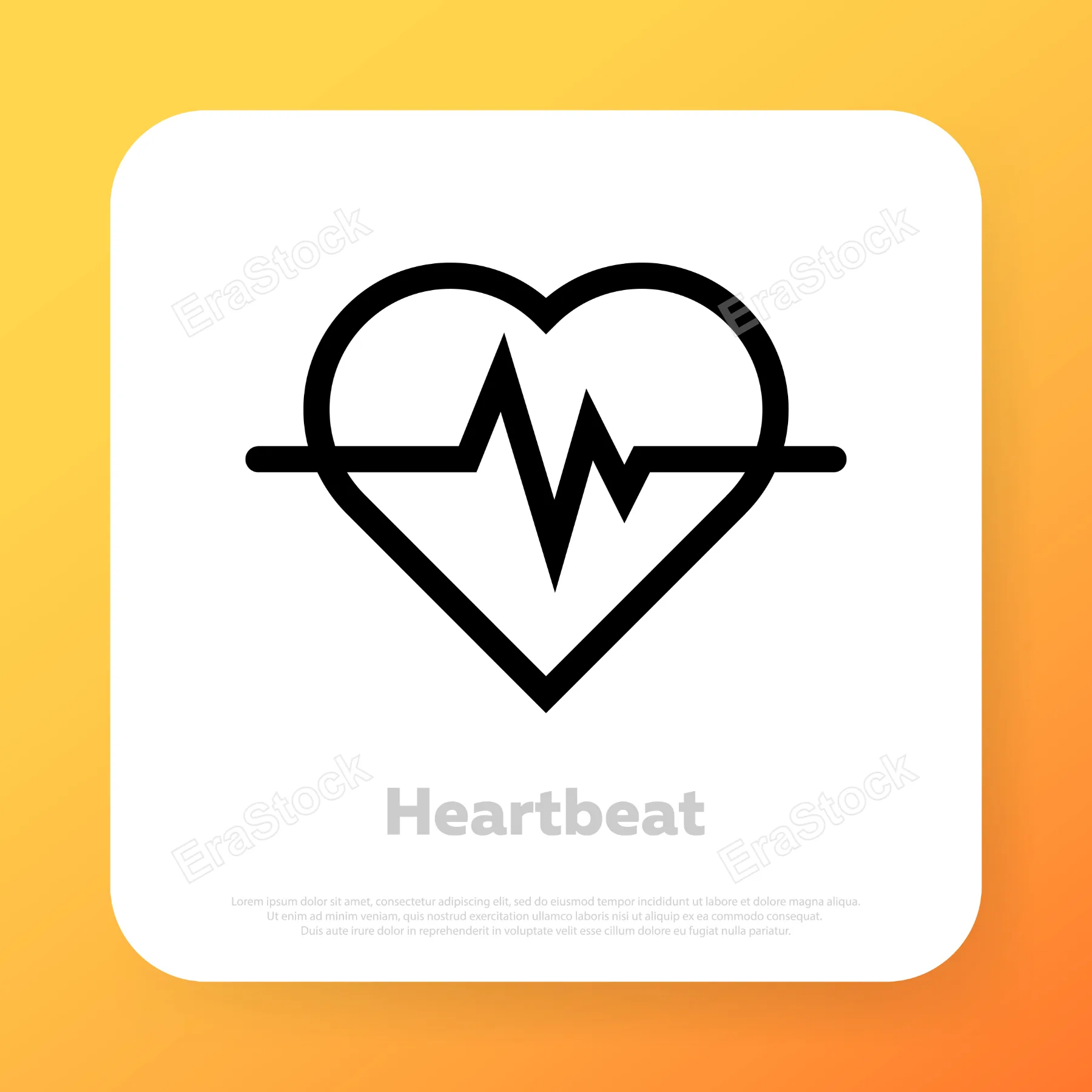 Heartbeat icon. Cardiogram. Cardio diagnosis. Vector line icon for Business and Advertising.
