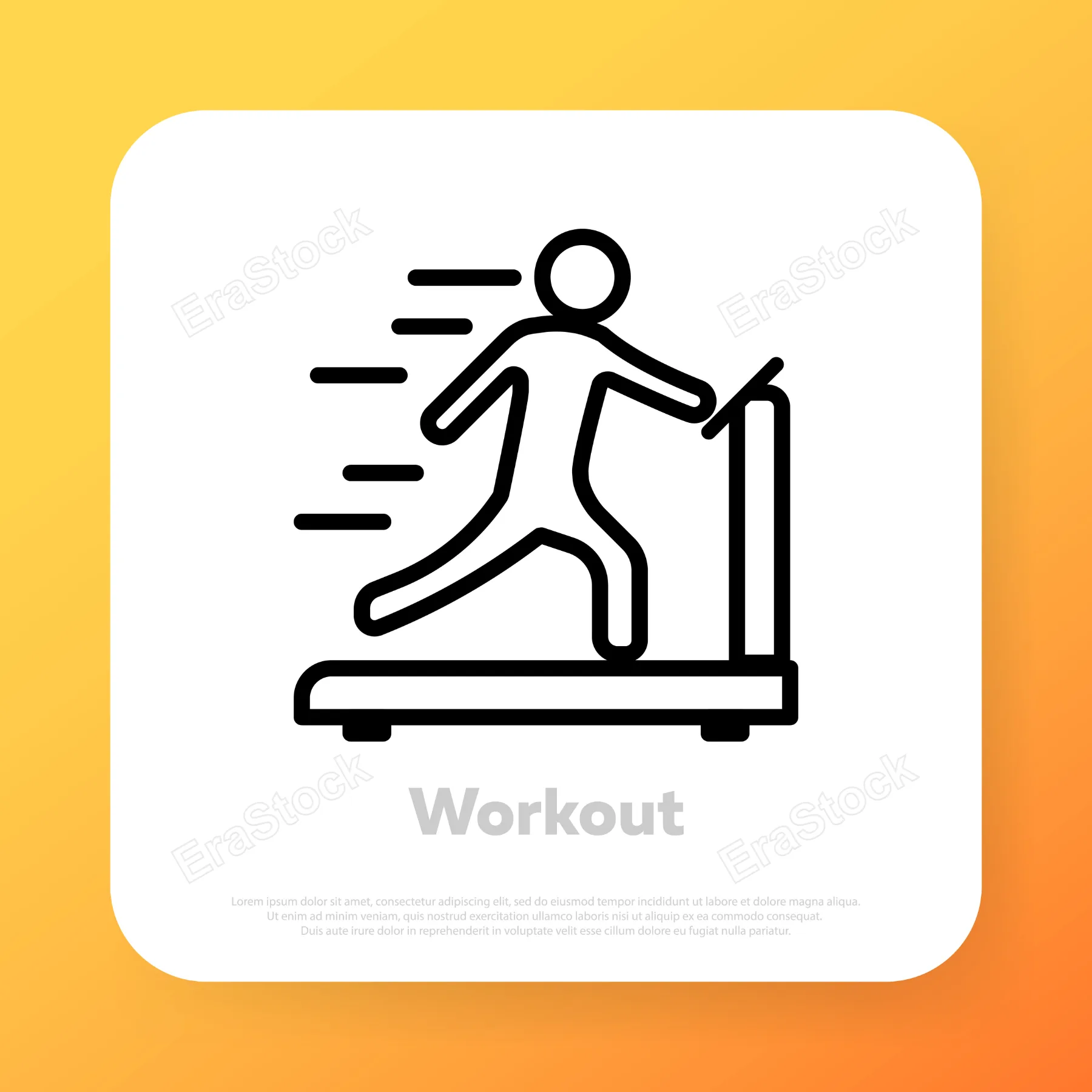 Workout icon. Fitness and yoga exercises. Sport lifestyle concept. Vector line icon for Business and Advertising.